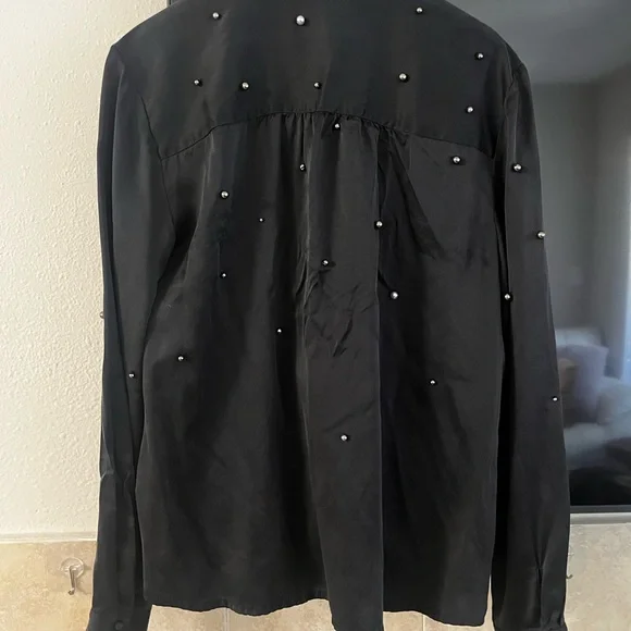 Generation Love Black Pearl-Embellished Women's Top - Picture 3 of 4